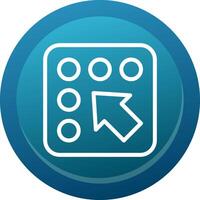 Braille support Line Button vector