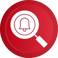 Magnifying Glass Glyph Gradient Button vector