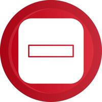 Stop Glyph Gradient Button vector