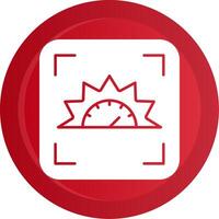 Focus indicator Glyph Gradient Button vector