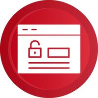 Login Glyph Gradient Button vector