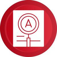 Magnification Glyph Gradient Button vector
