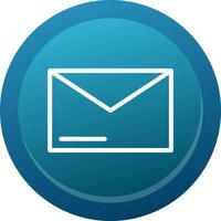 Envelope Line Button vector