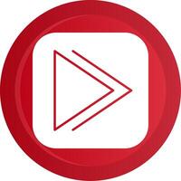 Forward Glyph Gradient Button vector