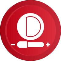 Contrast adjustment Glyph Gradient Button vector
