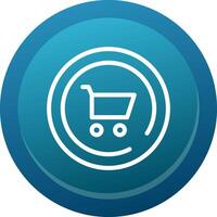 Cart Line Button vector