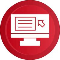Screen reader Glyph Gradient Button vector
