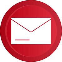 Envelope Glyph Gradient Button vector