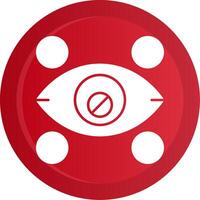 Color blindness Glyph Gradient Button vector
