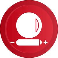 High contrast Glyph Gradient Button vector
