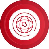 Sign Up Glyph Gradient Button vector