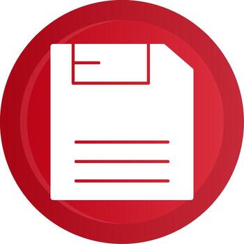 salvar glifo degradado botón vector