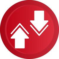 Collapse Glyph Gradient Button vector