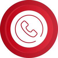 Contact Glyph Gradient Button vector