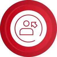 Sign In Glyph Gradient Button vector
