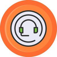 Support Line Filled Circle vector