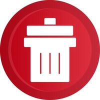 Delete Glyph Gradient Button vector