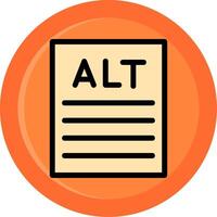 Alt text Line Filled Circle vector