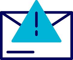 Warning Triangle Blue Mixed vector