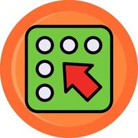 Line Filled With Background vector
