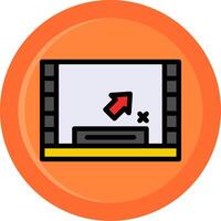 Line Filled With Background vector