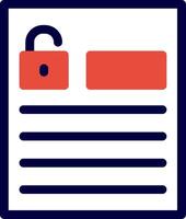 Accessible forms Line Red Filled vector