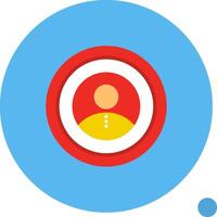 My Account Flat Shadow vector