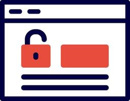 Login Line Red Filled vector