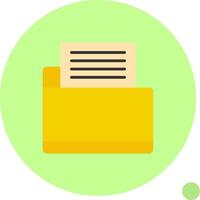 Portfolio Flat Shadow vector