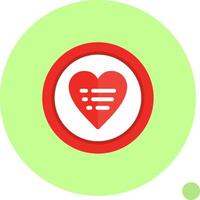 Wishlist Flat Shadow vector