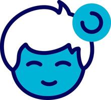 Pending status indicator Blue Mixed vector