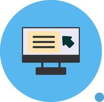 Screen reader Flat Shadow vector