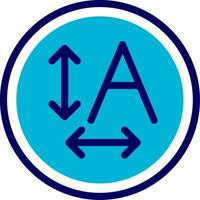 Text resizing Blue Mixed vector