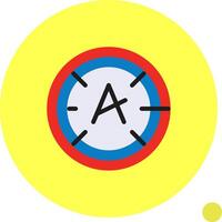 Dyslexia friendly Flat Shadow vector