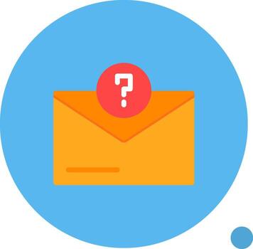 Question Mark Flat Shadow vector