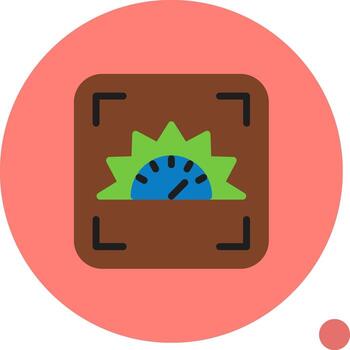 Focus indicator Flat Shadow vector