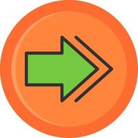 Next Line Filled Circle vector