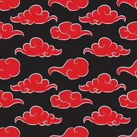 Red Cloud Pattern vector