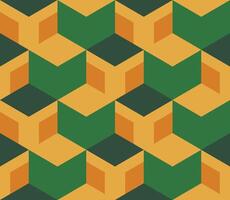 Hexagonal green Pattern vector