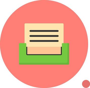 Print Flat Shadow vector