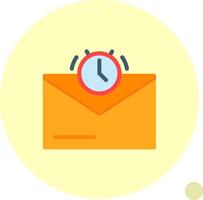 Alarm Clock Flat Shadow vector
