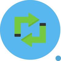 Refresh Flat Shadow vector