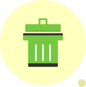 Delete Flat Shadow vector