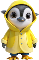 A joyful penguin with a bright red scarf and earmuffs, sliding on a snowy patch png
