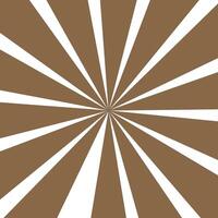 A brown and white sunburst background vector