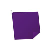 Empty note paper illustration. Blank sheet label design. vector