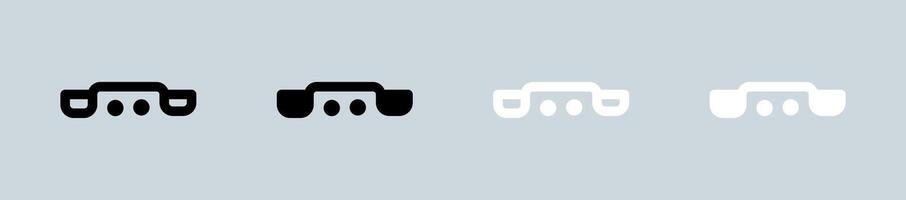 Dial icon set in black and white. Call signs illustration. vector