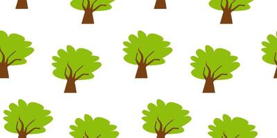 Tree pattern background. Seamless pattern trees. flat illustration of tree. tree seamless pattern background. vector