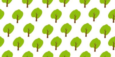 Tree pattern background. Seamless pattern trees. flat illustration of tree. tree seamless pattern background. vector