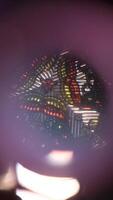 vertical Changing patterns inside a kaleidoscope video